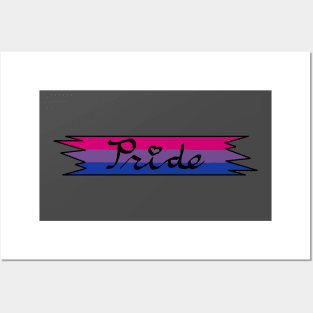 Bisexual Pride Ribbon Posters and Art